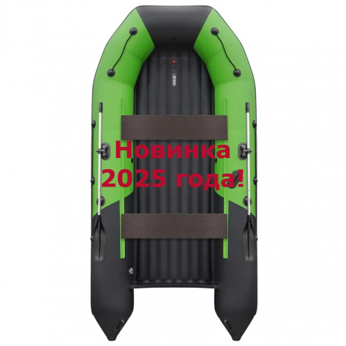Лодка Таймень NX 3800 НДНД PRO MAX  ярко-зеленый/черный